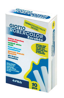 Мел белый 10 шт, FILA-GIOTTO