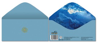 Конверт для денег без текста (цветочек)