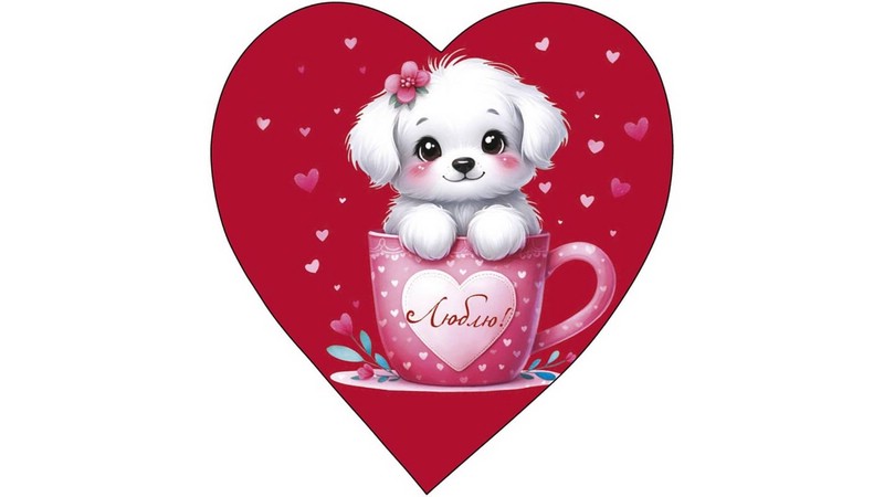 Люблю!, открытка-мини 0219.661