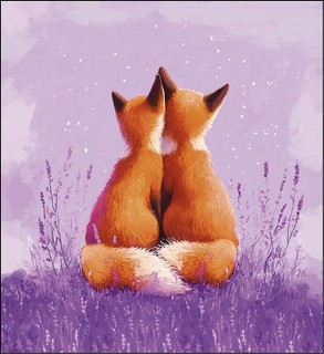 Люблю, когда ты рядышком, открытка 0822.347