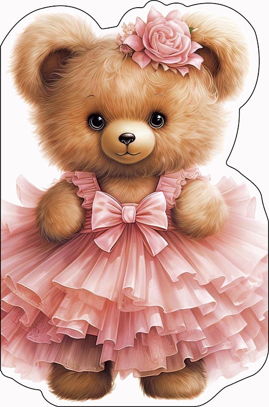 Открытка вырубная 'Мишка' арт.0117.443