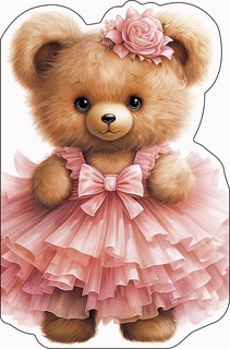 Открытка вырубная 'Мишка' арт.0117.443