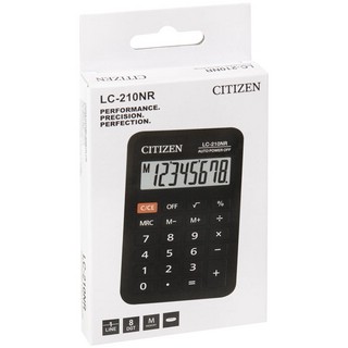 Калькулятор карманный Citizen LC-210NR черный 2