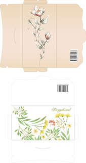 Конверты для денег 'Цветы', набор из 6-ти штук, BimBiMon 4