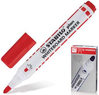 Stabilo Маркер для доски Plan цвет красный