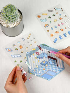 Наклейки-румбокс 'Капибара: СПА' 11