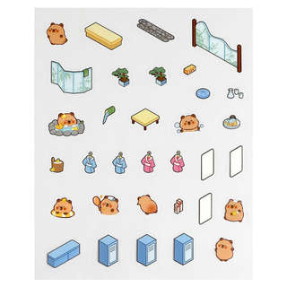 Наклейки-румбокс 'Капибара: СПА' 4