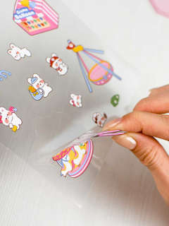 Наклейки-румбокс 'Кролик: парк развлечений' 12