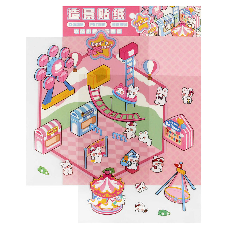 Наклейки-румбокс 'Кролик: парк развлечений'