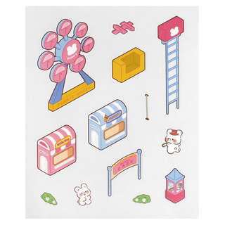 Наклейки-румбокс 'Кролик: парк развлечений' 4