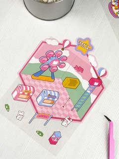 Наклейки-румбокс 'Кролик: парк развлечений' 9