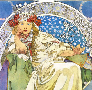 Календарь на 2026 г 'Альфонс Муха' настенный перекидной, 30х30 см 4