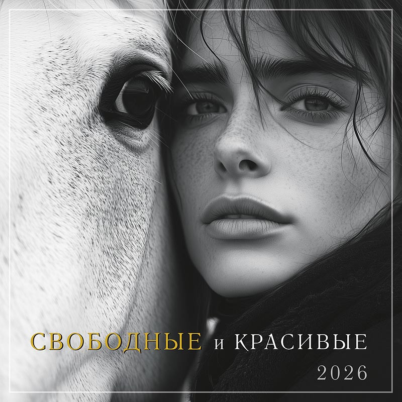 Календарь на 2026 'Свободные и красивые' настенный, 30х30 см