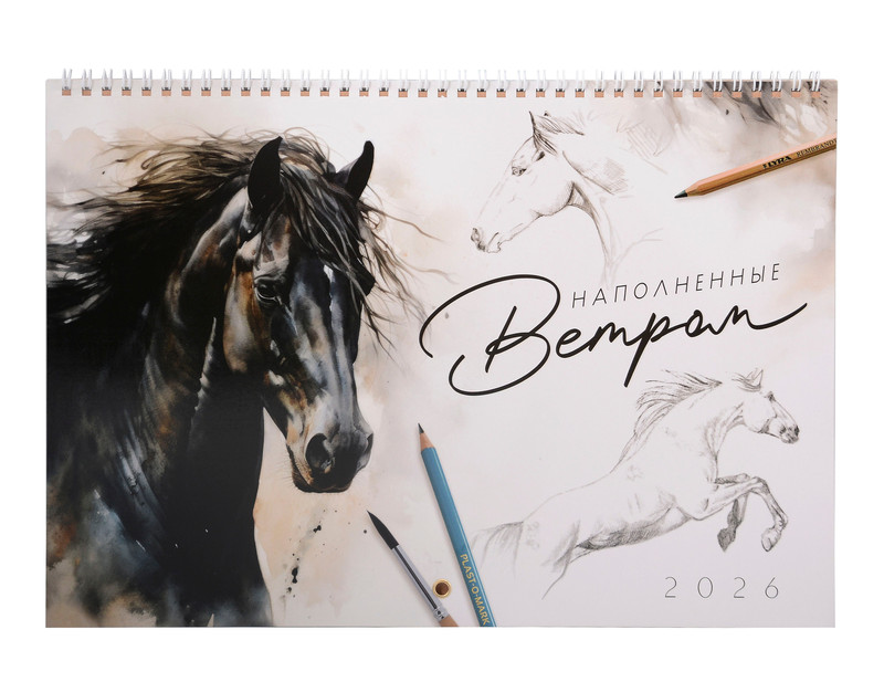 Календарь на 2026 г 'Наполненные ветром' настенный перекидной, 34х24 см