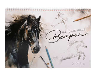 Календарь на 2026 г 'Наполненные ветром' настенный перекидной...