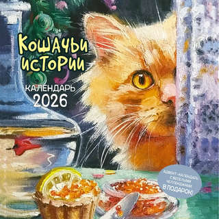 Календарь-органайзер на 2026 г 'Кошачьи истории' настенный, 3...