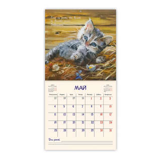 Календарь-органайзер на 2026 г 'Кошачьи истории' настенный, 30х30 см 8