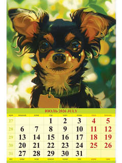 Календарь на 2026 'Портрет друга' настенный, 32х48 см 9