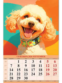 Календарь на 2026 'Портрет друга' настенный, 32х48 см 11