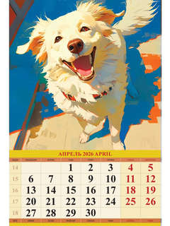 Календарь на 2026 'Портрет друга' настенный, 32х48 см 6