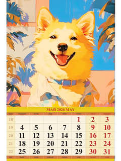 Календарь на 2026 'Портрет друга' настенный, 32х48 см 7