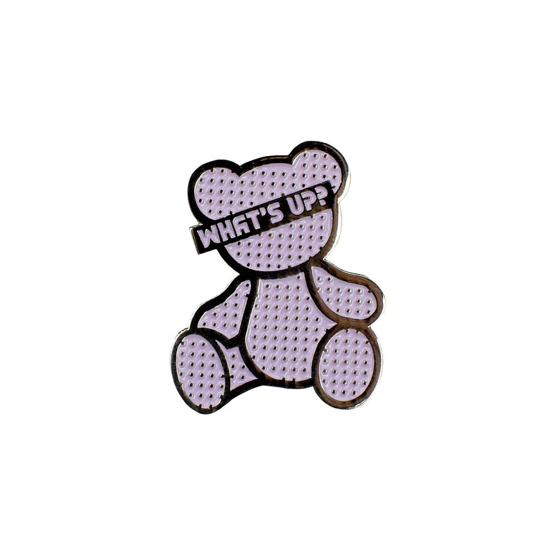 Значок-пин, 33х25 мм, металл, Мишка