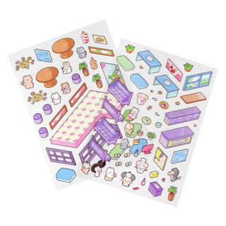 Наклейки-румбокс для создания миниатюрных сцен 'Ресторан' 6