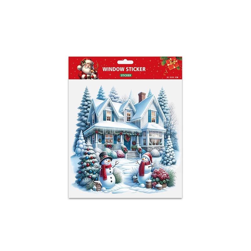 Набор оформительских наклеек 'Новый год' (снеговики) 0703.224