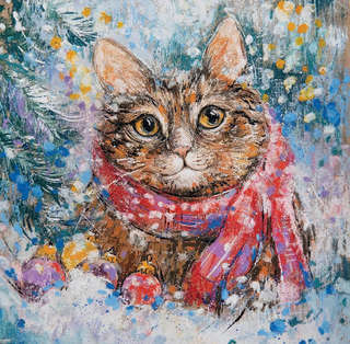 Календарь на 2026 г 'Двенадцать котиков' настенный перекидной, 30х30 см 4