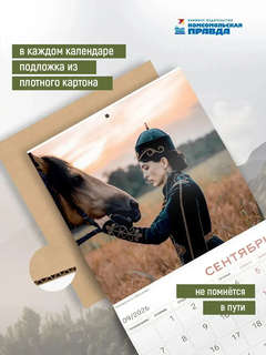 Календарь на 2026 г 'Дух гор' настенный перекидной, 30х30 см 4