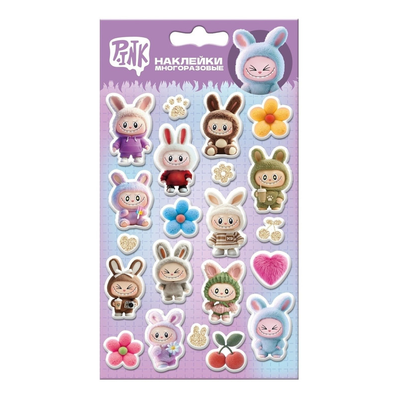 Наклейки объемные Монстрики-2, 11х20 см, Priority