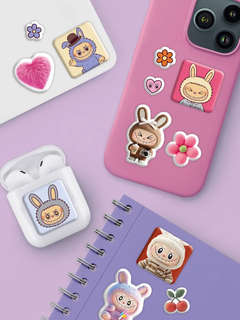 Наклейки объемные Монстрики, 11х20 см, Priority 3