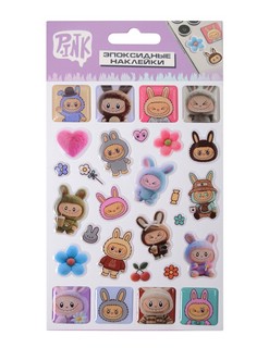 Наклейки объемные Монстрики, 11х20 см, Priority