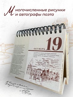 Календарь на 2026г '365 дней с Пушкиным' перекидной (вечный) 6