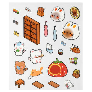 Наклейки-румбокс 'Зоомагазин' для создания миниатюрных сцен 5