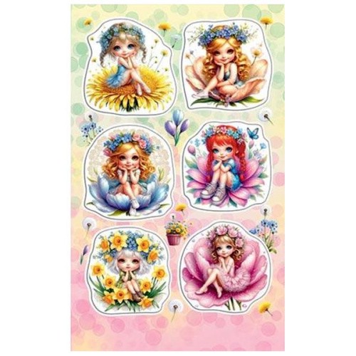 Наклейки 'Весенние девочки'