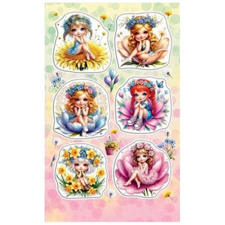 Наклейки 'Весенние девочки'