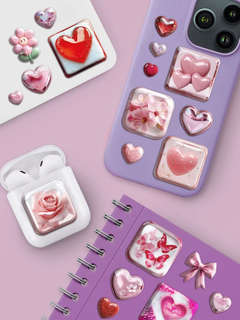 Наклейки эпоксидные 3D 'Романтика-2', 11х20 см 3