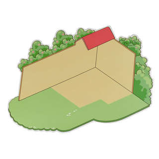 Наклейки-румбокс для создания миниатюрных сцен 'Детская площадка' 3