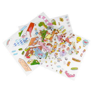 Наклейки-румбокс для создания миниатюрных сцен 'Детская площадка' 7