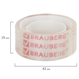 Скотч BRAUBERG Клейкая лента 19 мм х 10 м 1