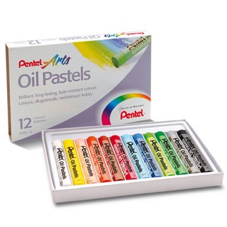 Пастель масляная Pentel "Oil Pastels", 12 цветов