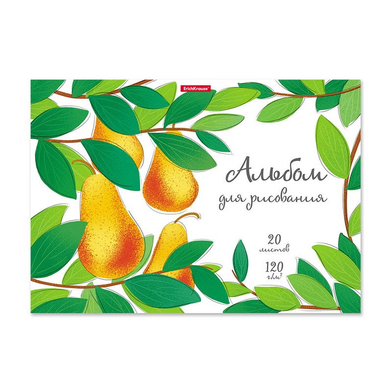 Альбом для рисования ErichKrause, А4, 20 листов, склейка
