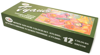 Гуашь Гамма художественная 'Студия', 12 цветов 3
