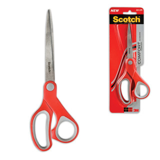 Ножницы SCOTCH 'Комфорт', 180 мм, эргономичные резиновые вставки, красные, FT600004004 1