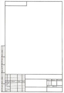 Папка для черчения 'Гознак', с вертикальной рамкой, 10 листов, формат А4 2