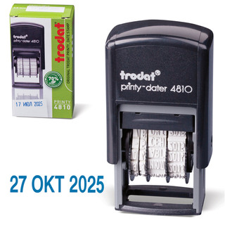 Мини-датер Trodat, цвет чёрный