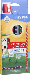 Lyra Набор цветных карандашей Groove Slim с точилкой 12 шт 4