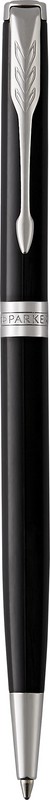 Ручка шариковая Parker Sonnet Slim, Lacquer Deep Black CT