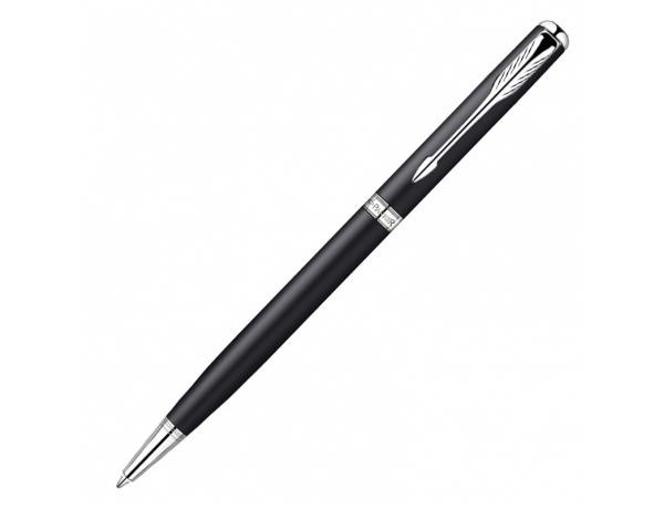 Ручка шариковая Parker Sonnet Slim K429, цвет MattBlack CT, стержень Mblack